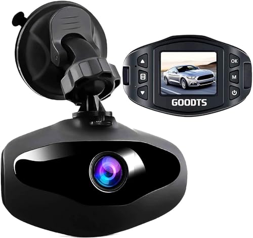 Dash Cam GOODTS Full HD 1080P Mini Car Camera Driving Recorder 1.5 inch Screen 170°Wide Angle, Dashboard Camera with G-Sensor Loop Recording WDR Motion Detection Night Vision (16GB Card Included)