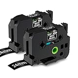 Buyalot Compatible Label Tape Replacement for Brother Ptouch Label Maker Tape, TZe-355 24mm 1 Inch...