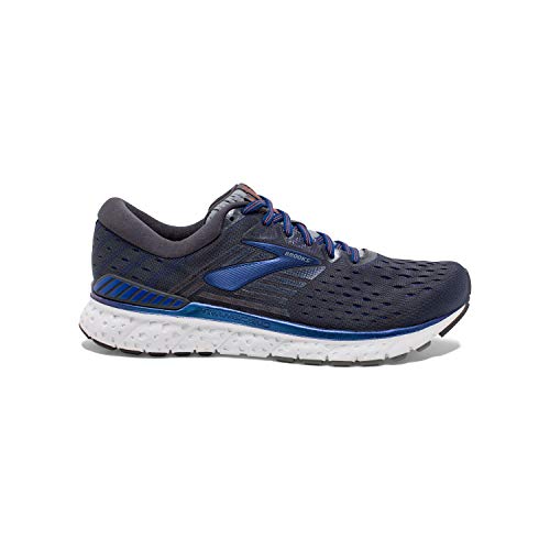 Brooks Brooks Mens Transcend 6 Running Shoe - Ebony/Blue/Mandarin - D - 11.0