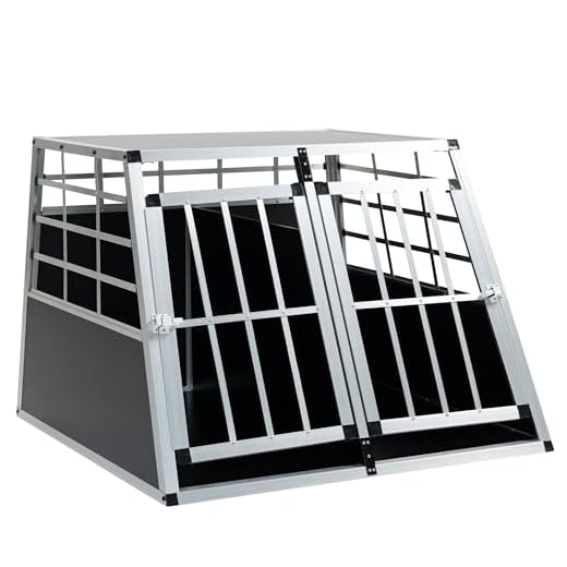 Double Door Aluminium Dog Carrier