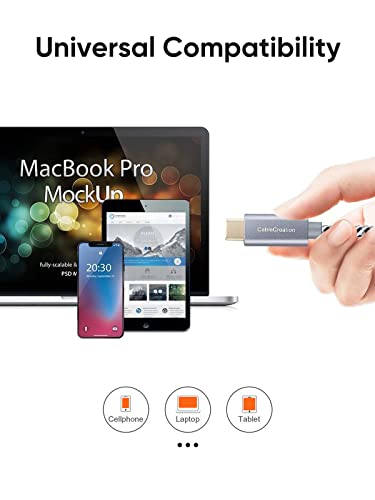 Cablecreation Usb C To Usb C Cable 10 Ft 60W, Braided Usb Type C Fast Charging Cable, Usb C Cable To Usb C 3A 480Mbps Data For Macbook Pro Air Galaxy S22 Ultra/S21/S20+ Pixel 4/5 Etc. 3M Space Gray #TOP5