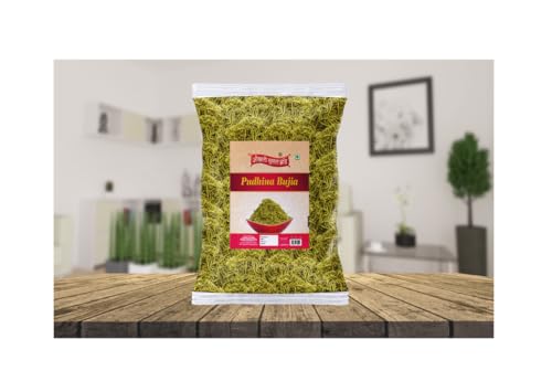Image of OKHLI MUSAL BRAND Putiha Bhujia Bhujiya Namkeen Snack | Marwar Rajapuri Aloo Poodina Mint Bhujiya Bhujia | Festive Season Crunchy Munchy Snack Alu BHUJIYA BHUJIA Namkeen Savoury Snack-350g*1Pack