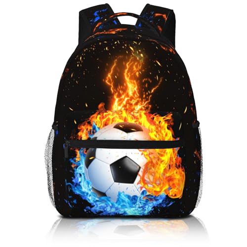VelumVista Mochila de futebol para meninos, escola, pré-escola, jardim de infância, escola primária,