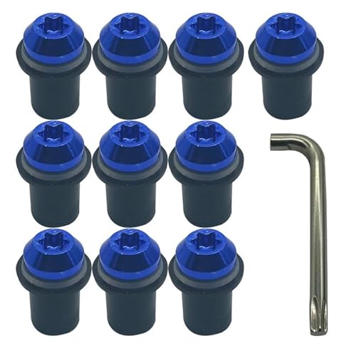 Pernos parabrisas M5 azules para Yamaha YZF R1 R6 y FZ