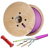 Cable de instalación de cobre para conexiones LSA: cajas de red, paneles de conexiones, módulos Keystone, conectores de red, armarios de servidor, etc.