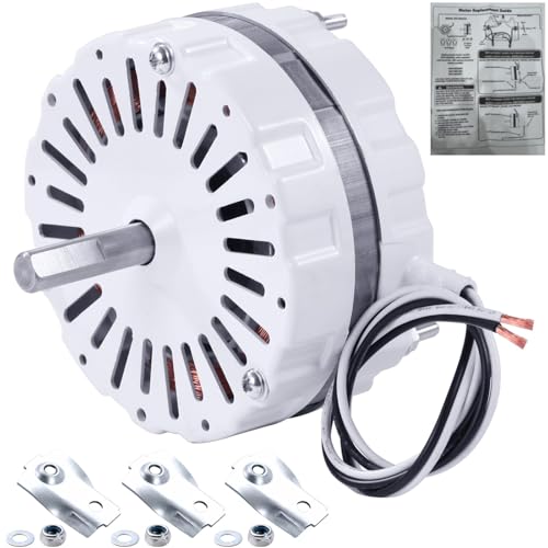 NUOVEPE F0510B2497 White Attic Fan Replacement Motor Kit – Includes F0510B2944 Power Attic Vent Fan Unit, Bridges, and Nylon Locking Nuts – Compatible with Lomanco 2000 Series
