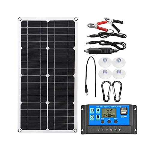 100w Painel Solar FlexíVel DobráVel MóDulo Fotovoltaico Monocristalino, Com Controlador De SaíDa Usb