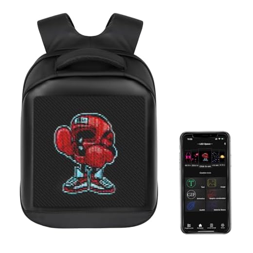 Best led backpack arimepi Multifunctional LED Laptop Backpack