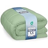 Utopia Bedding Bettdecke 135 x 200 cm, leichte Bettdecke mit Polyesterfüllung für 4 Jahreszeiten, Mikrofaser, für 1 Person (Salbeigrün)