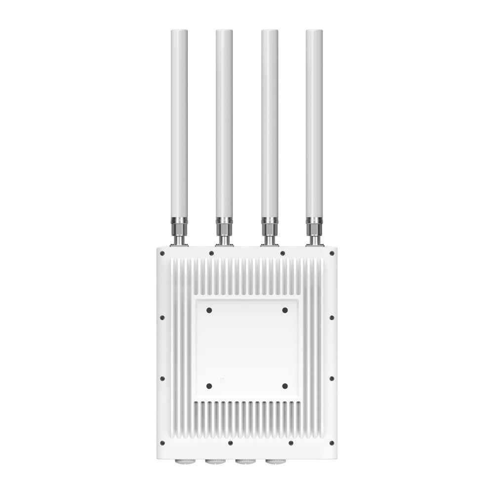 TP-Link EAP668-Outdoor HD AX3600 Point d'accès extérieur WiFi 6, Extension WiFi extérieure Omada Mesh, 4 antennes Omni externes de Type N, Plusieurs Ports, IP68, Fente SFP, Grande Couverture, Gestion