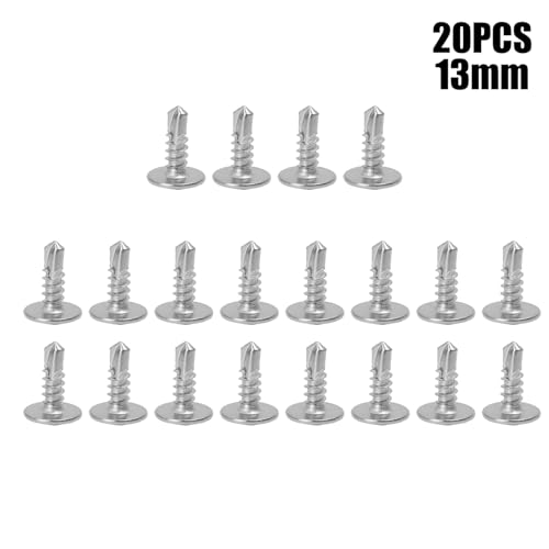 40 tornillos autoperforantes de acero inoxidable, 13 mm miniatura 2