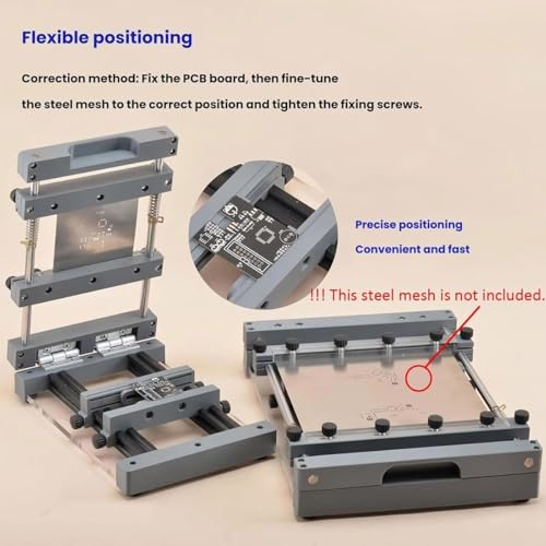 Machine de sérigraphie de pâte à souder portable contre les défauts d'alignement de PCB