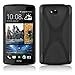 Produktbild Cadorabo Hülle kompatibel mit HTC Desire 600 Schutzhülle TPU Silikon Case X-Line Design Slim Kratzfest Weiche Gummi mit Rundumschutz Case Hülle für HTC Desire 600 in Schwarz
