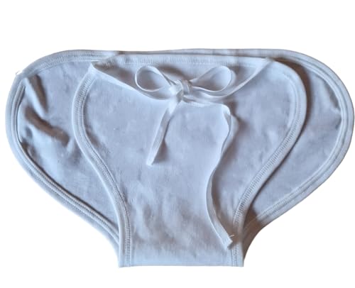 Natureville Baby Breit Stoffwindeln für Sanften Hüfttentwicklung bei Neugeborenen - Gesunde Haltung und Frühzeitigen Korrektur von Hüftfehlstellungen - Stoff Reine Baumwollwindeln - 3 Stück