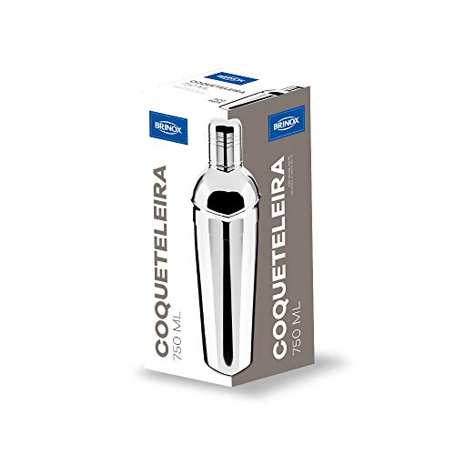 Coqueteleira Inox 500 ml Lyon Brinox Aço Inox