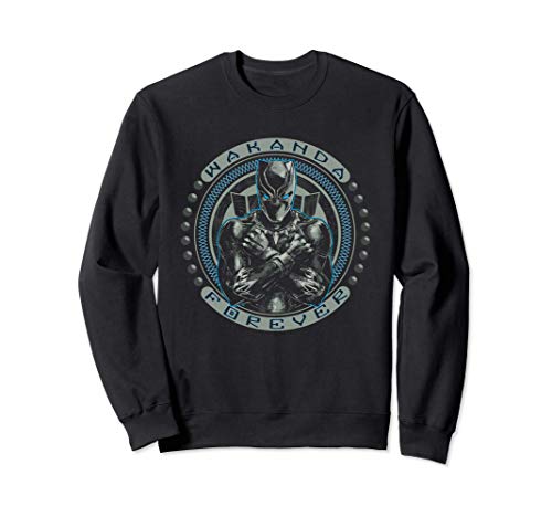 Marvel Black Panther T'Challa Wakanda Forever Black Sudadera