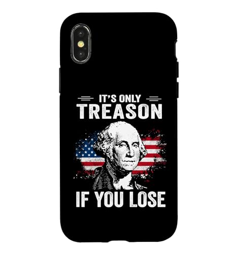 Vintage 4th Of July Its Only Treason If You Lose �X�}�z�P�[�X iPhone X/XS �p