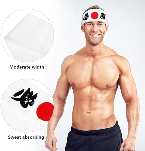 Japanisches Stirnband Für Sportarten Karate Hachimaki Schweißabsorbierend Weicher Für Sushi-köche Und Kampfsportler