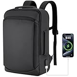 [Gyasiona] ビジネスリュック メンズ 防水 大容量 20L-30L拡張 USB充電ポート 15.6インチPC収納 薄型 軽量 耐衝撃 通気性 通勤 通学 出張 旅行 A4収納可 おしゃれ バックパック 4WAY 防災 高校生 大学生 社会人 男女兼用