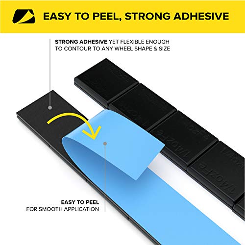 Stancemagic - 0.25Oz 1/4Oz - Black Adhesive Stick On Wheel Weights, Easy Peel, Low Profile, Zinc Plated Steel Balancing Weights For Cars Bikes Atv Utv, 3.75 Lb Box (60Oz), Contains 240 Pieces #TOP2