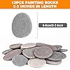 River Rocks for Painting 12 Pcs Large 2-3 Inch Flat Smooth Painting Stones Craft Rock to Paint for Kids Crafts Painting Bulk #1
