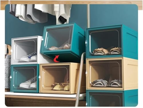 Finissez-en avec le désordre : boîte à chaussures transparente empilable pour optimiser vos placards