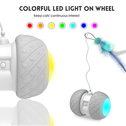 image for MalsiPree Remote Control Interactive Cat Toys for Indoor Cats, 2 Speed