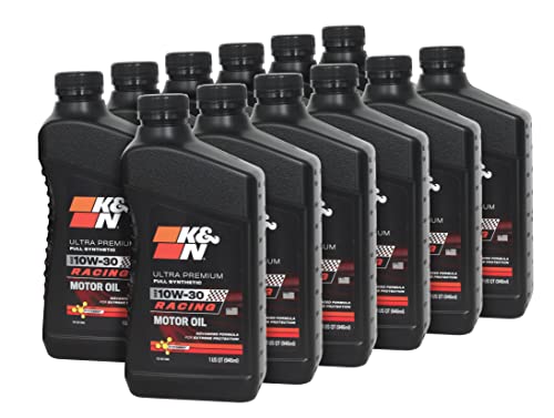 Aceite sintético K&N 10W-30 para motor, 12 qt miniatura 1