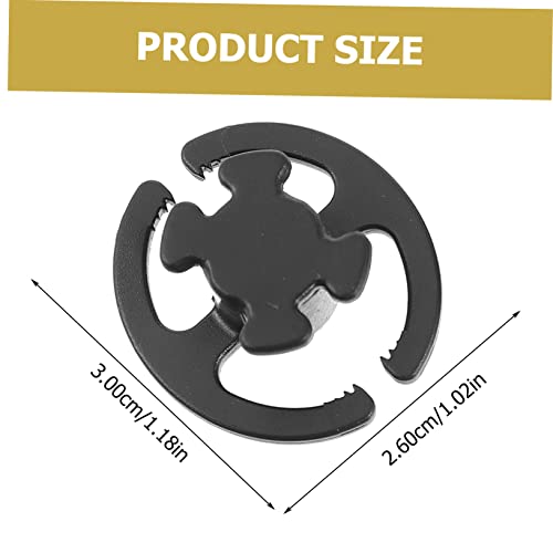 HEALLILY 1 Par Máscara De Gancho Máscara Preta Ganchos De Bicicleta Máscara Preta De Esqui Suporte P