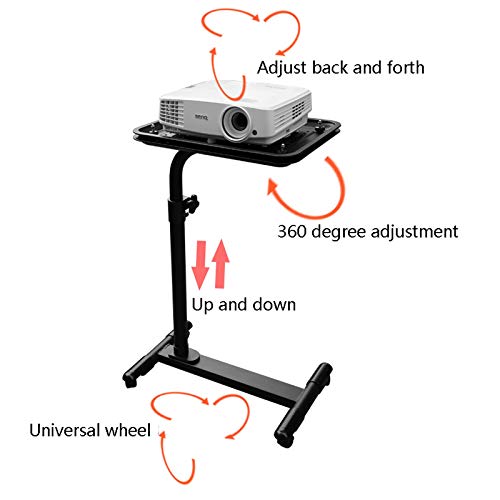 Soporte móvil ajustable para proyector 45x35cm negro miniatura 2