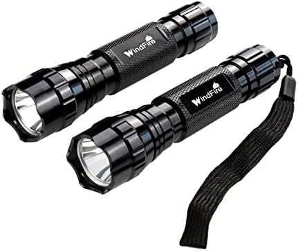 WINDFIRE 2 Pack Flashlights High Lumen, 3000 Lumens 501B Tactical Flashlights, Single Mode LED Handheld Flashlight Super Bright, Portable Waterproof Emergency Small Flash Light for Camping, Hiking