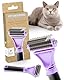 Pretty Paw ® Katzen Bürste für schonende & präzise Haarentfernung I Geeignet als Katzenbürste Langhaar & Katzenbürste Kurzhaar gegen Verfilzungen I Angenehm massierende Unterfellbürste Katze
