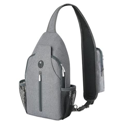 BROADREAM Sling Bag for Men Women Phone Crossbody Bag with Water Bottle Pocket Portable Hiking Daypacks Multifunctional Travel Bag Cover