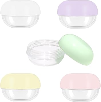 5 PCS 10ml SMALL TRAVEL CONTAINERS - Convenient travel jars for cream, travel lotion containers, travel makeup containers, travel essential compact size