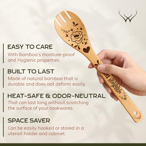 Woodlands-USA-Premium-Mothers-Day-Bamboo-wooden-spoons-for-cooking-ideal-wooden-cooking-utensils-set-Gifts-For-mom-From-Daughter-Wood-Spoons-for-Cooking-Wooden-Spoon-Mothers-Day-Gifts