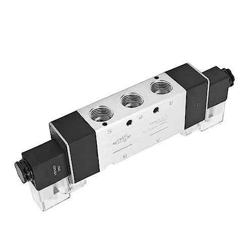 Électrovanne pneumatique AC220V distributeur 5 voies 3 positions de commande - 7