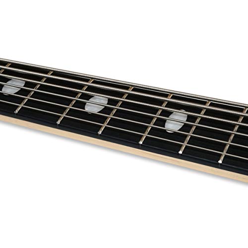 Left-Handed 6 String Electric Bass Guitar Millettia Laurentii+Okoume Body Maple Neck #TOP5