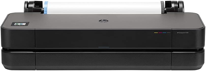 HP DesignJet T250 Large Format Printer A1 Plus 4 Color Inks Space Saving Desktop Model