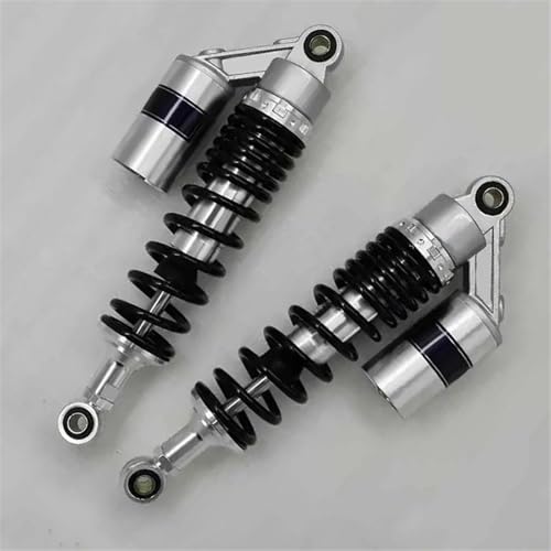 交換用ショック オートバイアクセサリーユニバーサル 330 ミリメートル 8 ミリメートル交換スプリングショックアブソーバー に適合するVF750 に適合するスーパーマグナ RC21 1984-1987 1985 1986(Silver black)