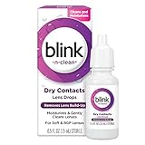 Bausch + Lomb Blink N Clean Dry Contacts, Lens Drops, 0.5 Fl Oz