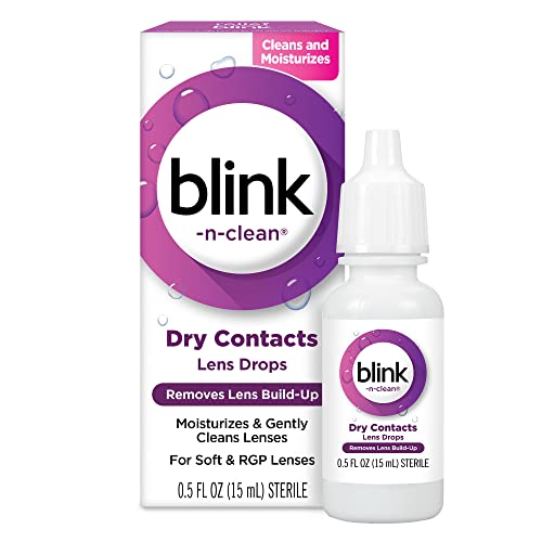 Bausch + Lomb Blink N Clean Dry Contacts Lens Drops 0.5 Fl Oz