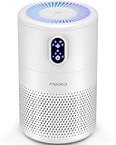 MOOKA Air Purifiers for Home Large Room up to 1076 ftΒ², H13 True HEPA Air Filter Cleaner, Odor Eliminator, Remove Smoke Dust Pollen Pet Dander, Night Light(Available for California)
