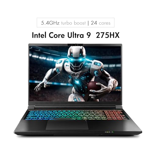 Image of Sager NP9560R Gaming Laptop, 16 Inch QHD+ 240Hz G-Sync, Intel Ultra 9 275HX, RTX 5070 Ti 12GB, 32GB RAM, 1TB Gen4 NVMe SSD, Win 11 Pro
