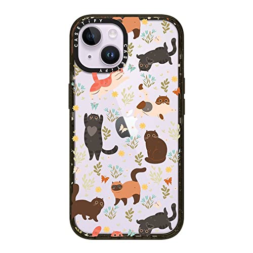 Coque iPhone 14 chat noir pour sécuriser votre smartphone au jardin
