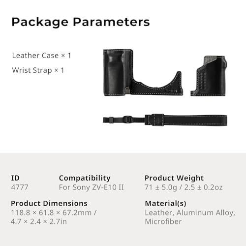 Funda de piel para cámara SMALLRIG Sony ZV-E10 II miniatura 7