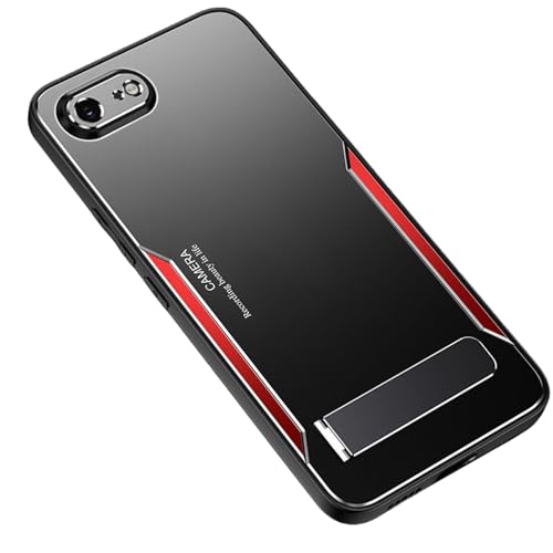 Coque ultra-fine iPhone 17E anti-rayures rouge avec support pliant
