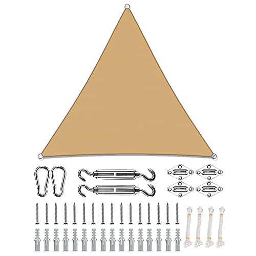Voile d'ombrage extérieur imperméable 2,4x2,4m avec accessoires - 2