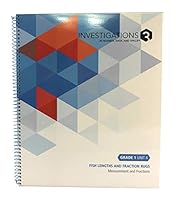 Pearson investigations 3 in Pearson number, data, and space - Grade 1/Unit 4 - Fish lengths and fraction rugs - measurement and fractions 032885901X Book Cover