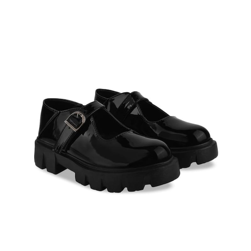 STRASSE PARIS Smart Casual Buckle Detailed Mary Janes Loafers for Women & Girls Black (B0CVB45KDC) Amazon Price History, Amazon Price Tracker