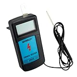 allsun Digital Electric Fence Voltage Tester and Fault Farm Finder, Fence Voltmeter/Grounding Tester LCD Display for 300V to 9.9kV Pulse, Fence Voltage Indicator Checker Farm Gardening Tool